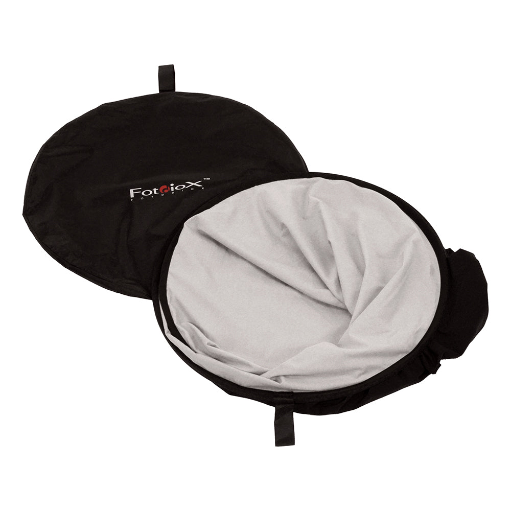 Fotodiox Collapsible 5x7ft Portable Black/White Muslin Background