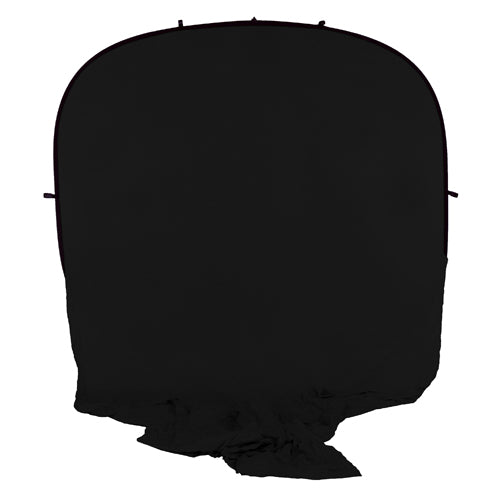 Fotodiox Collapsible 8x14ft Portable Backdrop - Black or Chromakey Green Muslin Background