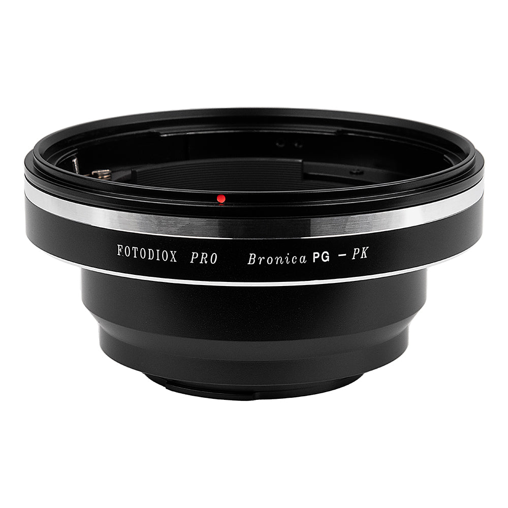 Fotodiox Pro Lens Mount Adapter - Bronica GS-1 (PG) Mount SLR Lenses to Pentax K (PK) Mount SLR Camera Body