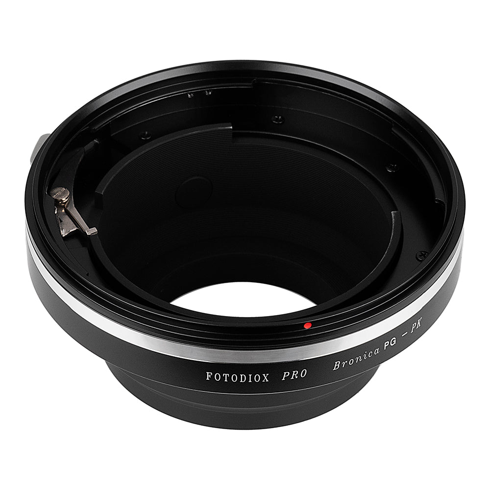 Fotodiox Pro Lens Mount Adapter - Bronica GS-1 (PG) Mount SLR Lenses to Pentax K (PK) Mount SLR Camera Body