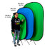 Fotodiox Collapsible 5x7ft Portable Chromakey Blue/Green Muslin Background