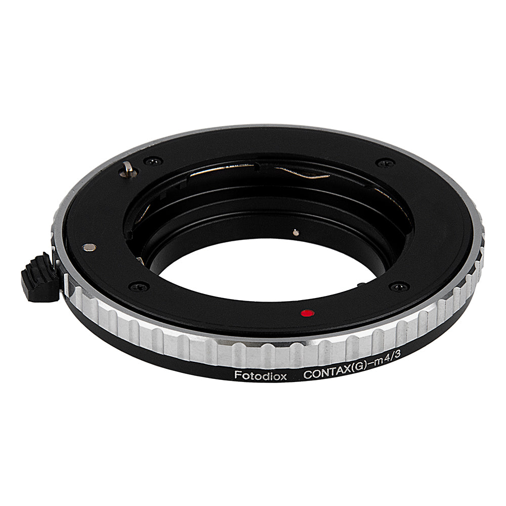 Fotodiox Lens Mount Adapter - Select Contax G SLR Lens to Micro Four Thirds (MFT, M4/3) Mount Mirrorless Camera Body with Built-In Focus Control Dial