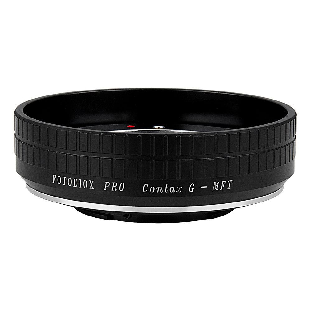 Fotodiox Pro Lens Mount Adapter - Select Contax G SLR Lens to Micro Four Thirds (MFT, M4/3) Mount Mirrorless Camera Body with Built-In Focus Control Dial
