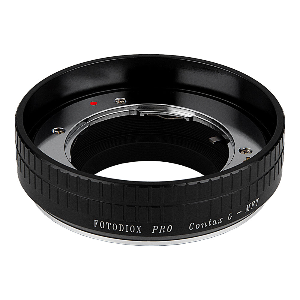 Fotodiox Pro Lens Mount Adapter - Select Contax G SLR Lens to Micro Four Thirds (MFT, M4/3) Mount Mirrorless Camera Body with Built-In Focus Control Dial