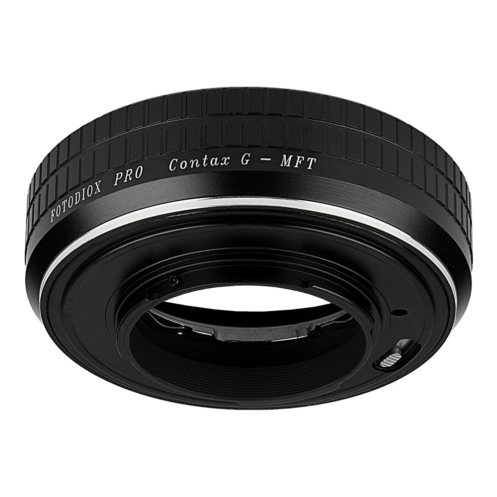 Fotodiox Pro Lens Mount Adapter - Select Contax G SLR Lens to Micro Four Thirds (MFT, M4/3) Mount Mirrorless Camera Body with Built-In Focus Control Dial