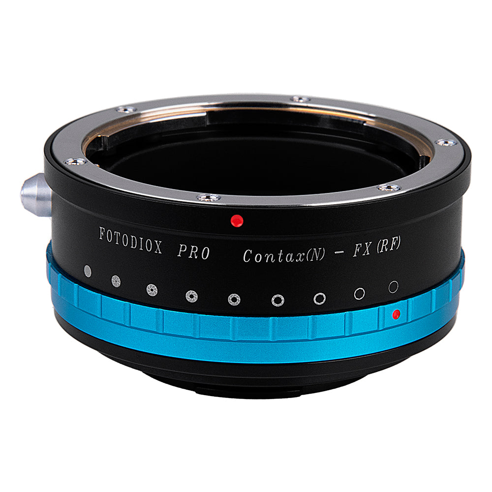 Fotodiox Pro Lens Mount Adapter - Contax N Lens to Fujifilm Fuji X-Series Mirrorless Camera Body with Built-In Aperture Iris