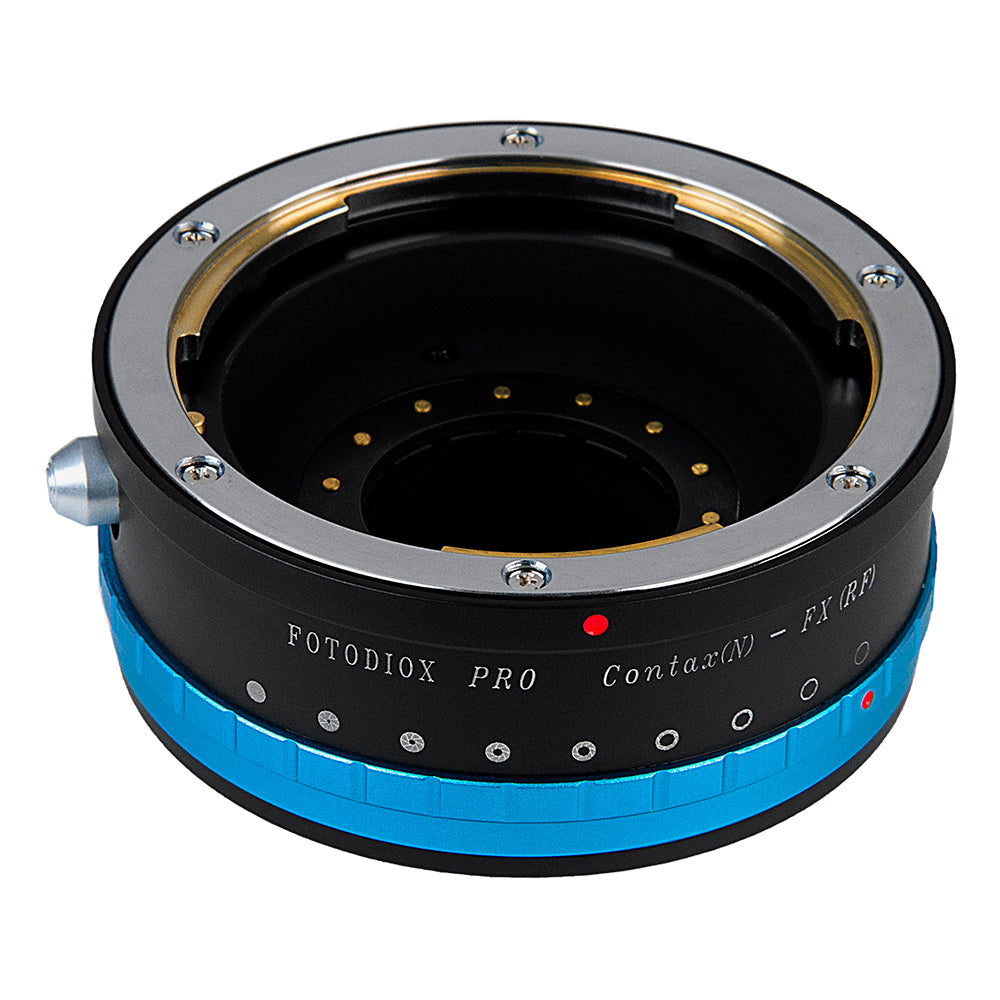 Fotodiox Pro Lens Mount Adapter - Contax N Lens to Fujifilm Fuji X-Series Mirrorless Camera Body with Built-In Aperture Iris