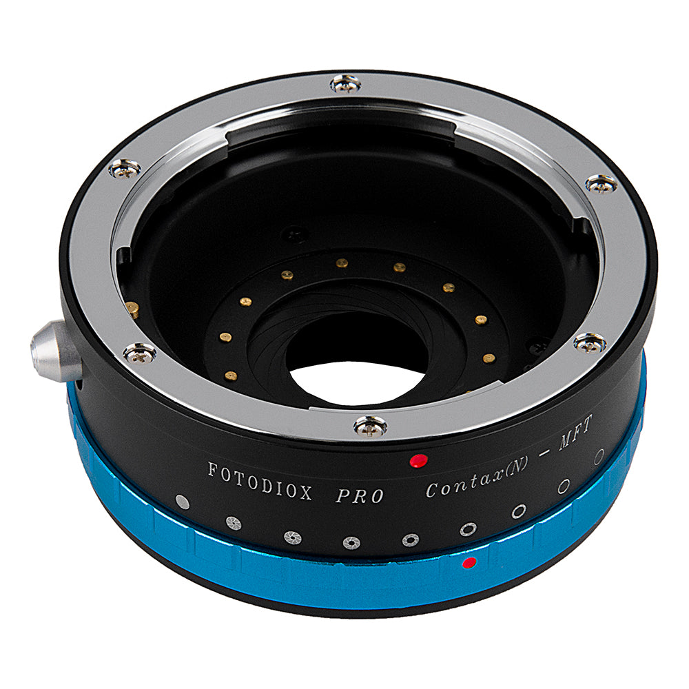 Fotodiox Pro Lens Mount Adapter - Contax N Lens to Micro Four Thirds (MFT, M4/3) Mount Mirrorless Camera Body with Built-In Aperture Iris