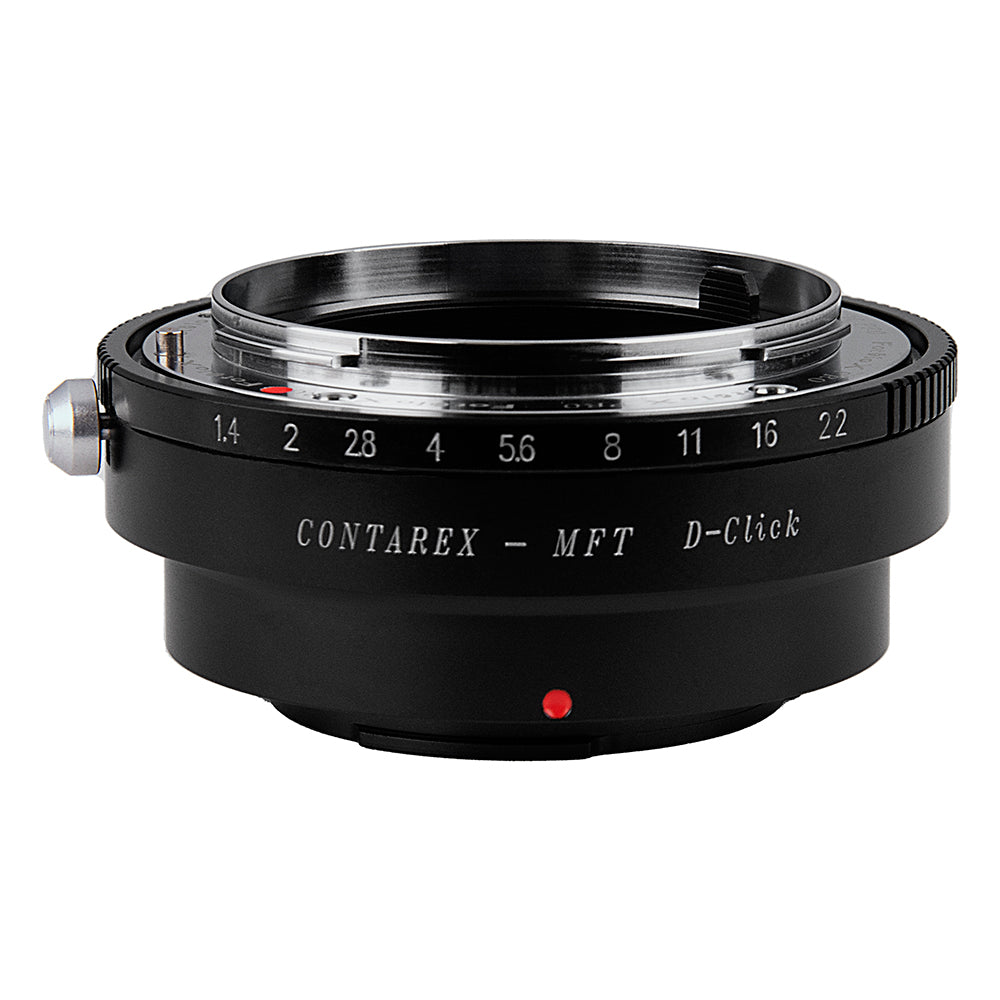 Fotodiox Pro Lens Mount Adapter - Contarex (CRX-Mount) SLR Lens to Micro Four Thirds (MFT, M4/3) Mount Mirrorless Camera Body, with Built-In Aperture Control Dial