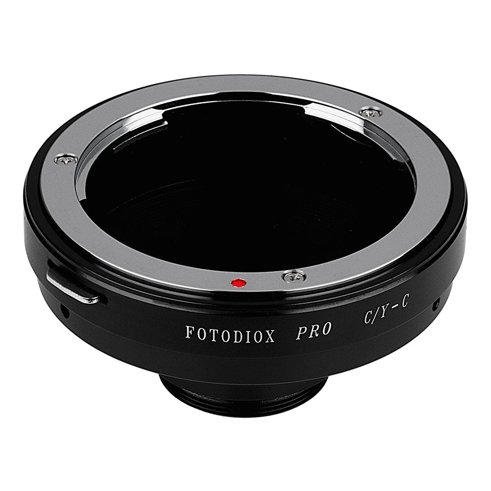 Fotodiox Pro Lens Adapter - Compatible with Contax/Yashica (CY) SLR Lenses to C-Mount (1" Screw Mount) Cine & CCTV Cameras
