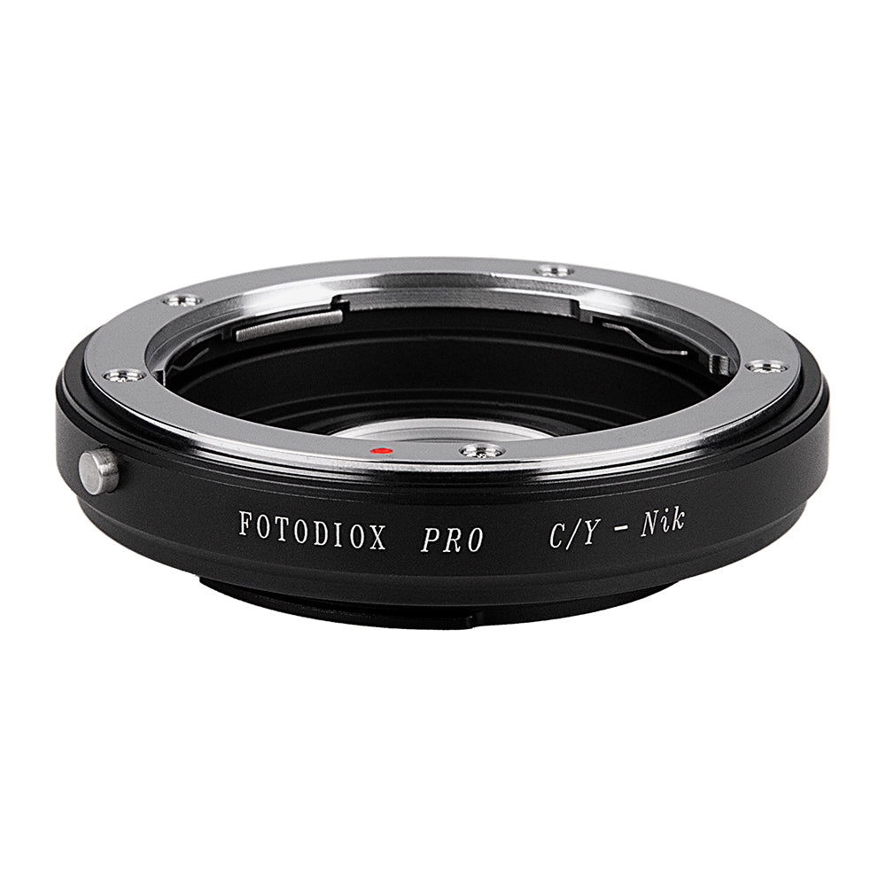 Fotodiox Pro Lens Mount Adapter - Contax/Yashica (CY) SLR Lens to Nikon F Mount SLR Camera Body