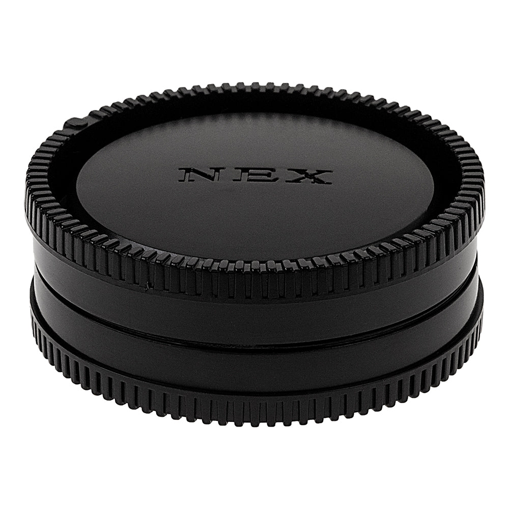 Fotodiox Camera Body & Rear Lens Cap Set for All Sony Alpha E-Mount Compatible Cameras & Lenses