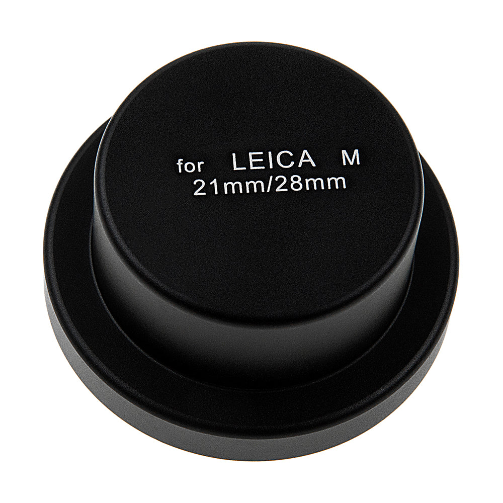 Fotodiox Leica M Metal Deep Rear Lens Cap - Black Protective Deep Rear Cap for Leica M 21mm & 28mm Wide Angle Lenses