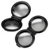Fotodiox Pro Lens Cap for Rollei TLR Camera with Bay III (B3) f2.8 Take Lens - Set of 2, Reflective Finish, fits Twin Lens Rollei (TLR) Bay III Mount, 2.8 B/C/D/E/F/GX/FX (Biometer, Planar, Xenotar, Sonnar) Lenses