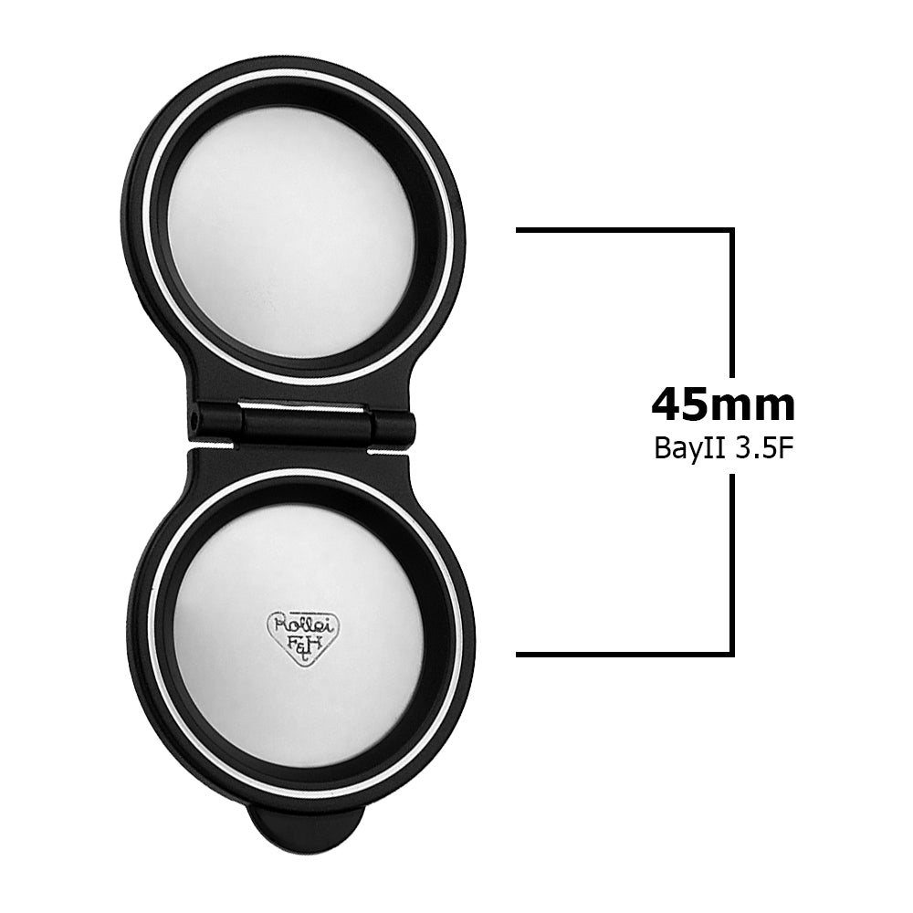 Fotodiox Pro Lens Cap for Rollei TLR Camera with Bay IIb (B2b) 3.5F Take Lens - Metal Cap, fits Twin Lens Rollei (TLR) Bay II Mount, fits Twin Lens Rollei (TLR) Bay II Mount, 2.8 A (Tessar) Lens, 3.5 F (Planar, Xenotar) Lenses