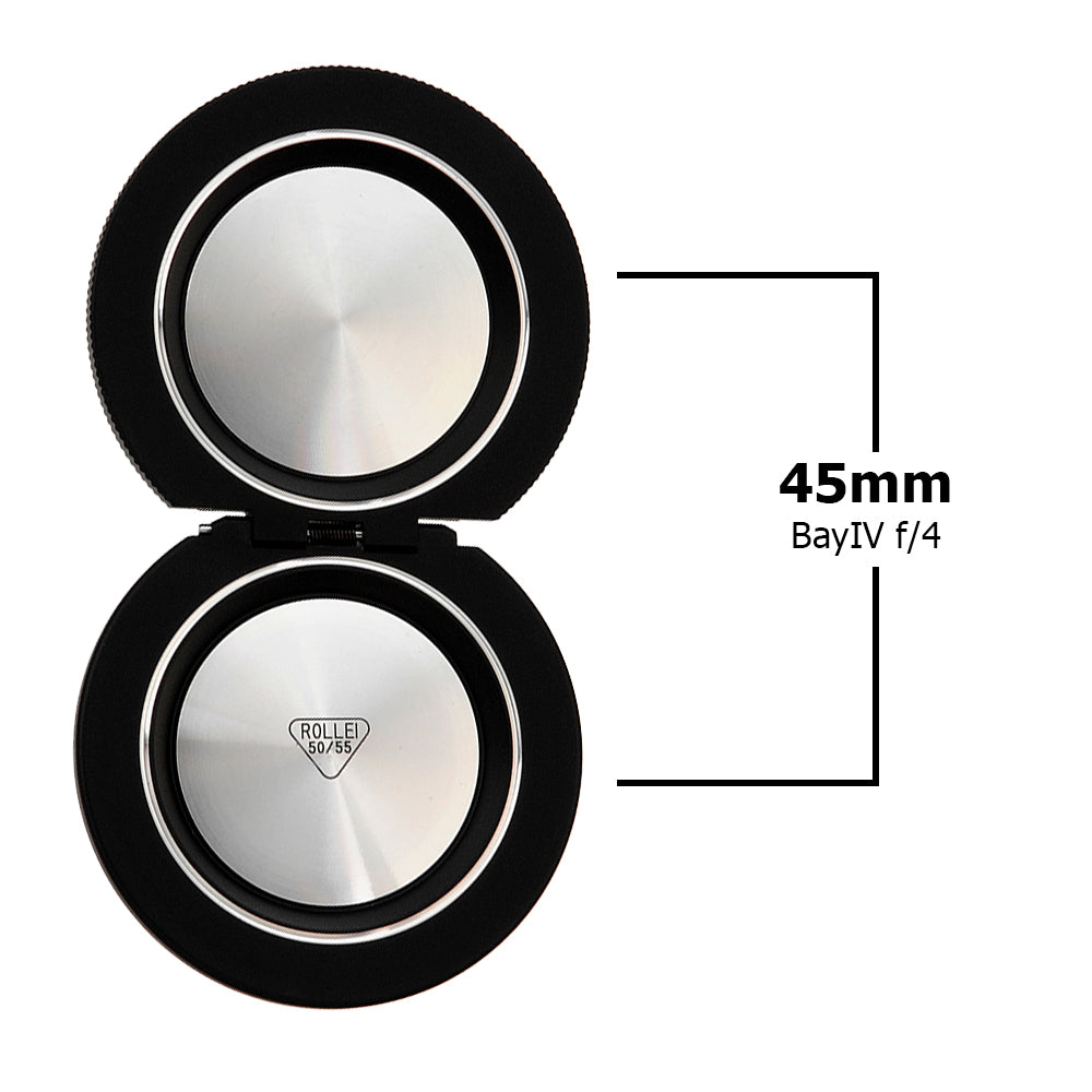 Fotodiox Pro Lens Cap for Rollei TLR Camera with Bay IV (B4) f4 Take Lens - Matte Finish, for Twin Lens Rollei (TLR) Bay IV Lens Cap, fits Wide Angle Distagon & Super-Angulon 50/55mm f/4 lens size IV Rolleiflex Lens
