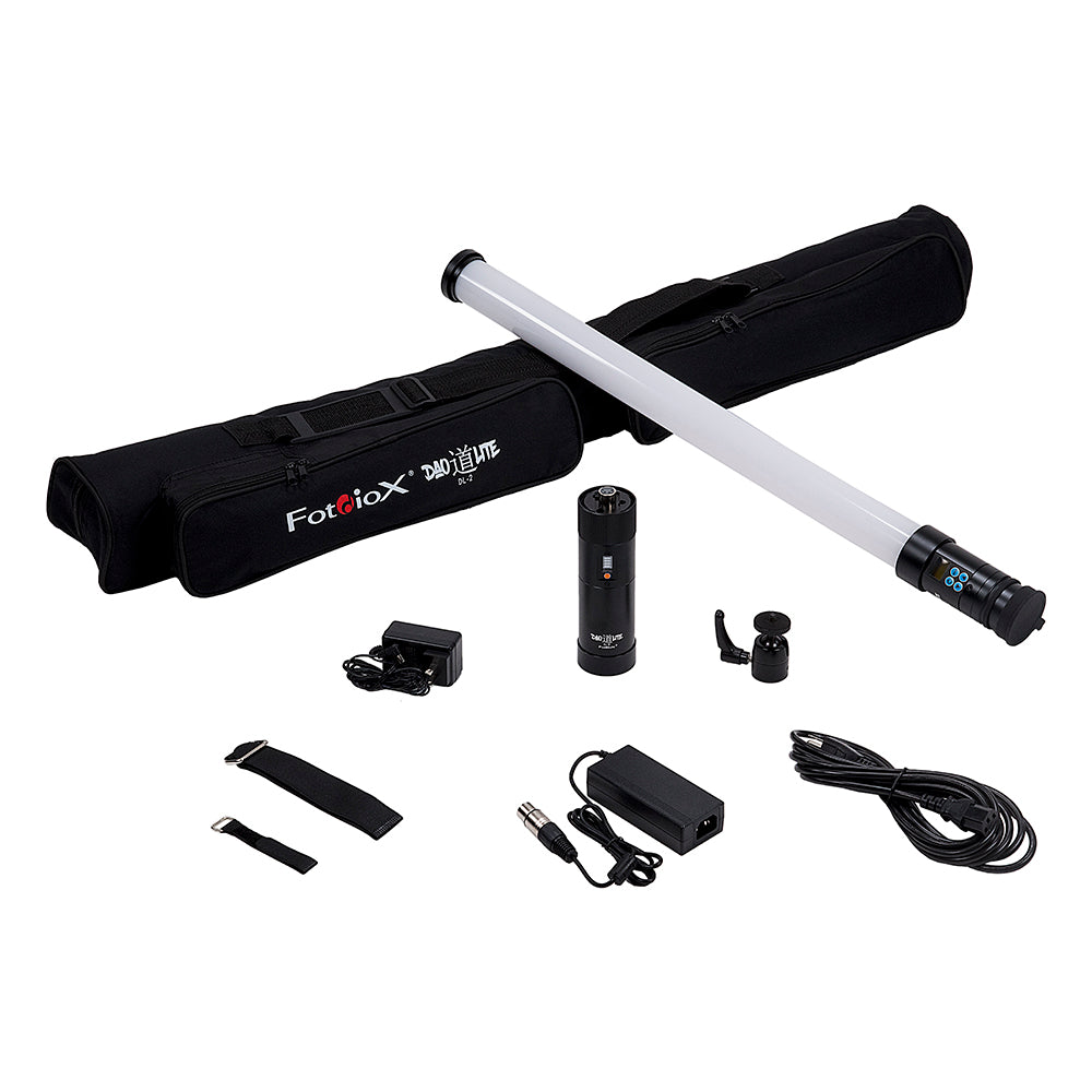DaoLite DL-2 LED Scene Light - 2' BiColor 360 Degree Tube LED Wand Light Kit w/ Battery