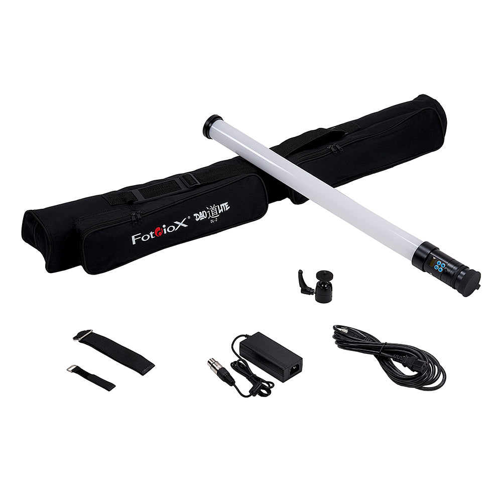 DaoLite DL-2 LED Scene Light - 2' BiColor 360 Degree Tube LED Wand Light Kit w/ Battery