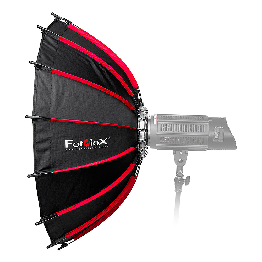 Fotodiox EZ-Pro DLX Collapsible Beauty Dish & Softbox Combination with Bowens Insert & Grid - Silver Reflective Interior & Plate with Double Diffusion