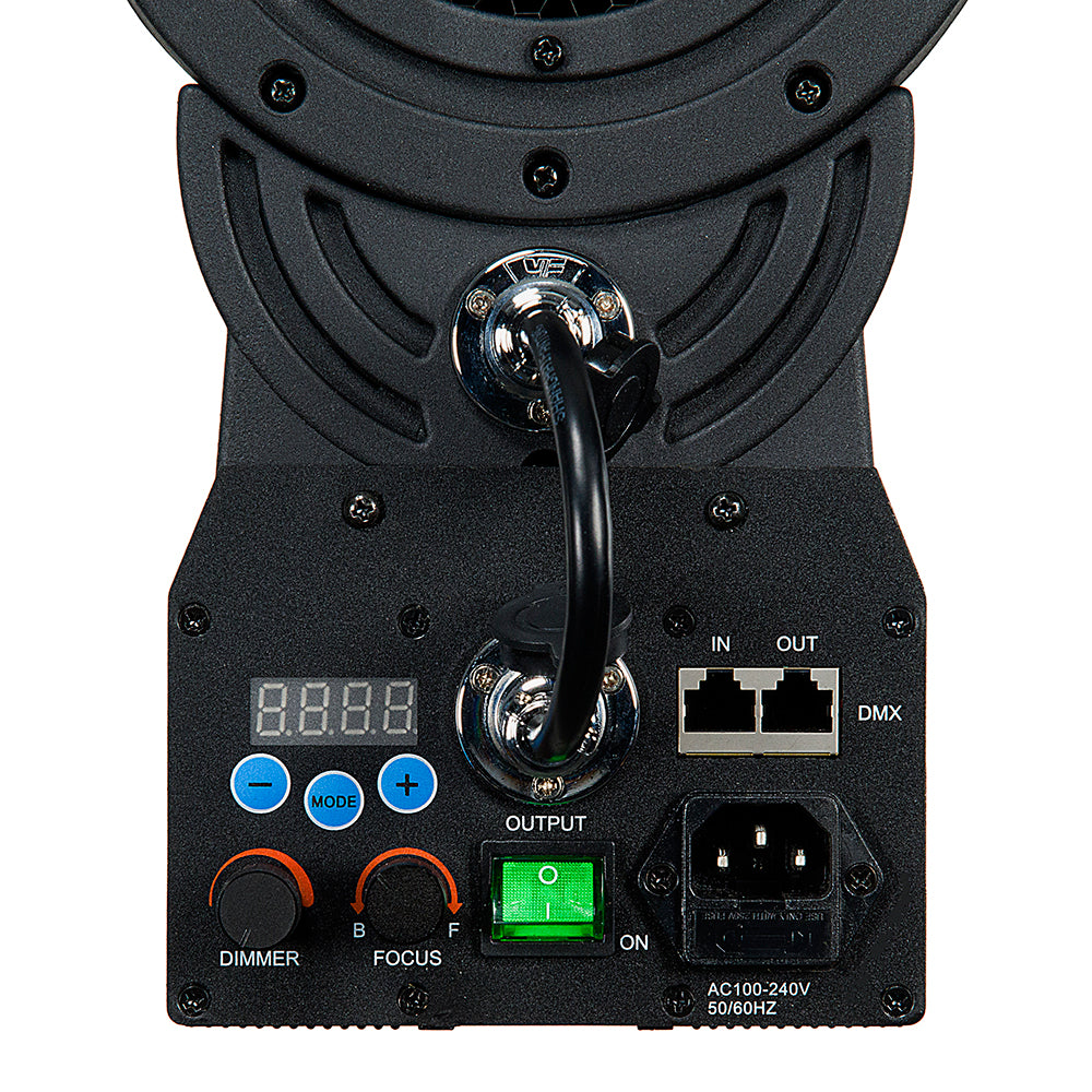 Fotodiox Pro DY-200 Daylight Fresnel LED, High-Intensity LED Fresnel Light for Film & Television - with Remote Dimmable and Focusable Control, 12V AC Power Adapter, Light Stand bracket and Removable Barndoors