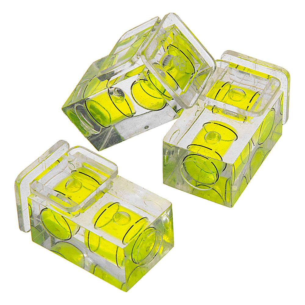 Fotodiox 3x Double-Axis Bubble Spirit Levels, Set of Three Hot Shoe Inserts