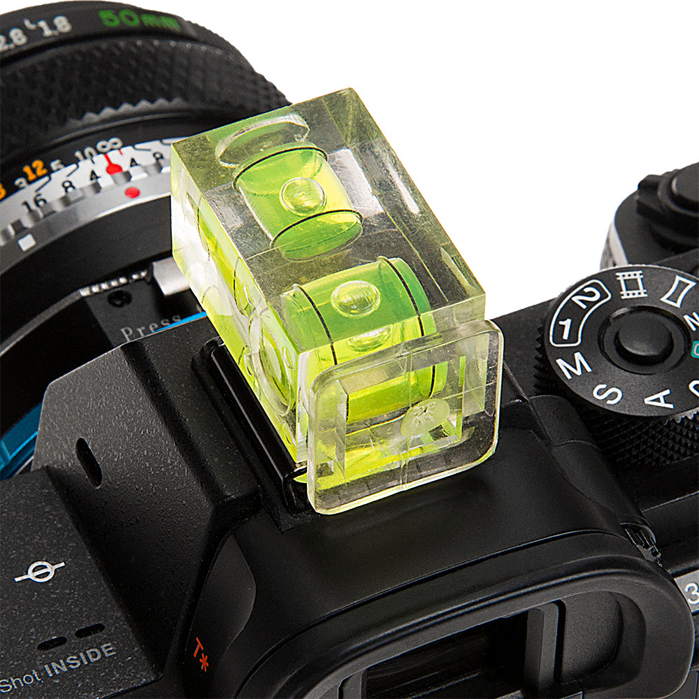 Fotodiox 3x Double-Axis Bubble Spirit Levels, Set of Three Hot Shoe Inserts