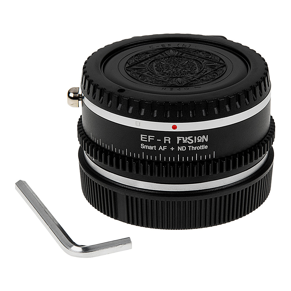 Vizelex ND Throttle Fusion Smart AF Lens Adapter - Canon EOS (EF / EF-S) Lens to Canon RF Mount Mirrorless Cameras with Full Automated Functions and Built-In Variable ND Filter (2 to 8 Stops)