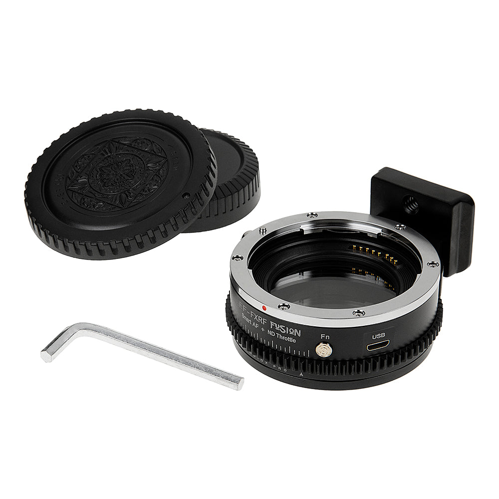 Vizelex ND Throttle Fusion Smart AF Lens Adapter - Canon EOS (EF / EF-S) D/SLR Lens to Fujifilm X-Series Mirrorless Cameras with Full Automated Functions and Built-In Variable ND Filter (2 to 8 Stops)