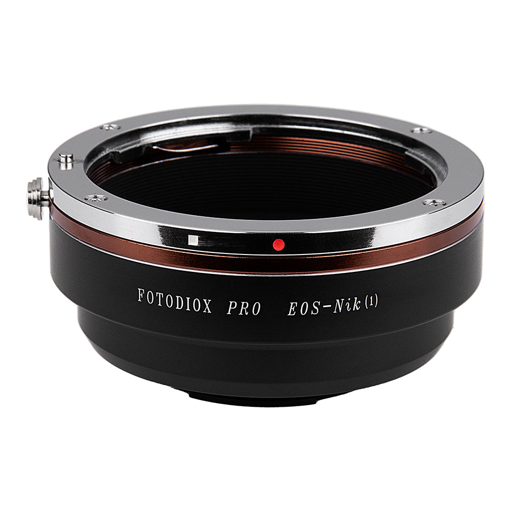 Fotodiox Pro Lens Adapter - Compatible with Canon EOS (EF / EF-S) D/SLR Lenses to Nikon 1-Series Mirrorless Cameras