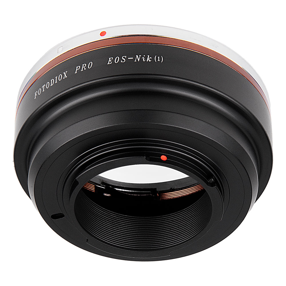 Fotodiox Pro Lens Adapter - Compatible with Canon EOS (EF / EF-S) D/SLR Lenses to Nikon 1-Series Mirrorless Cameras