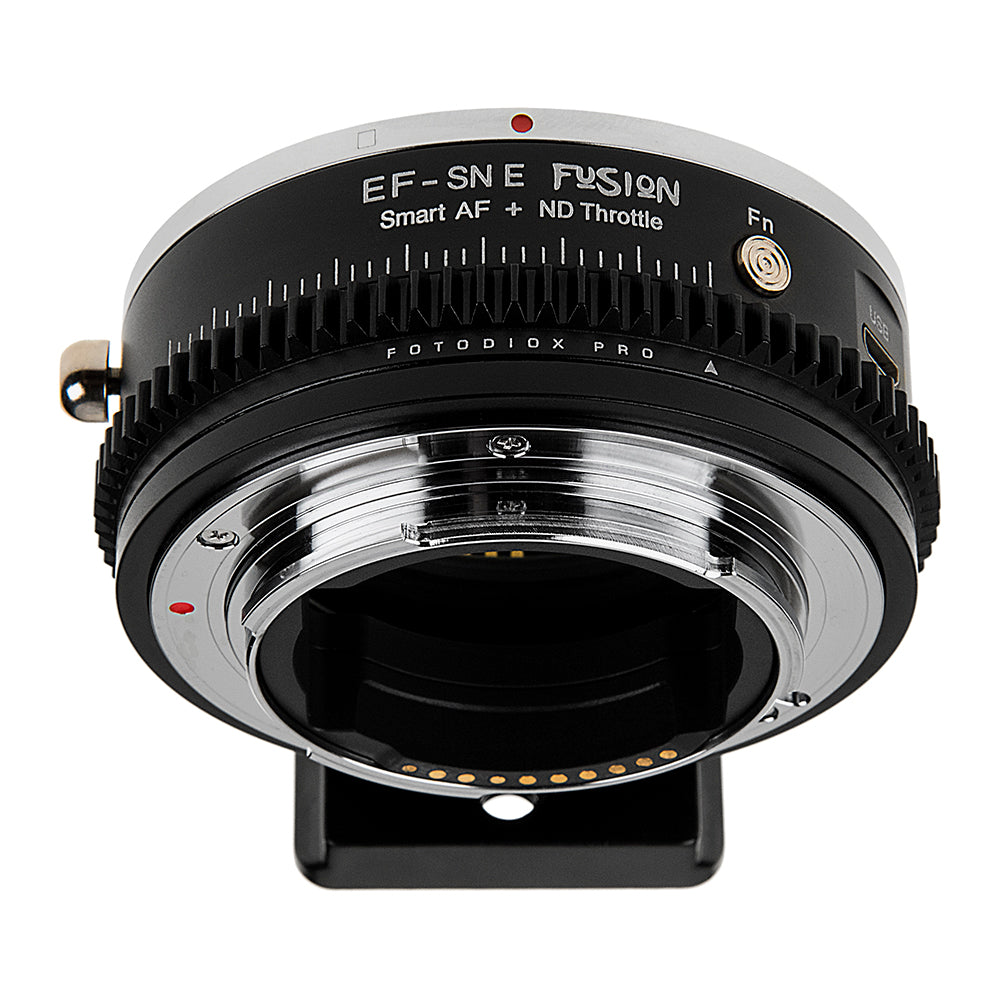 Fusion Cine ND Throttle Smart AF Lens Adapter - Compatible with Canon EOS EF (NOT EF-S) Lenses to Sony E-Mount Cameras - Auto Functions, USB Upgradable, Built-In Variable ND Filter & Lens Calibration