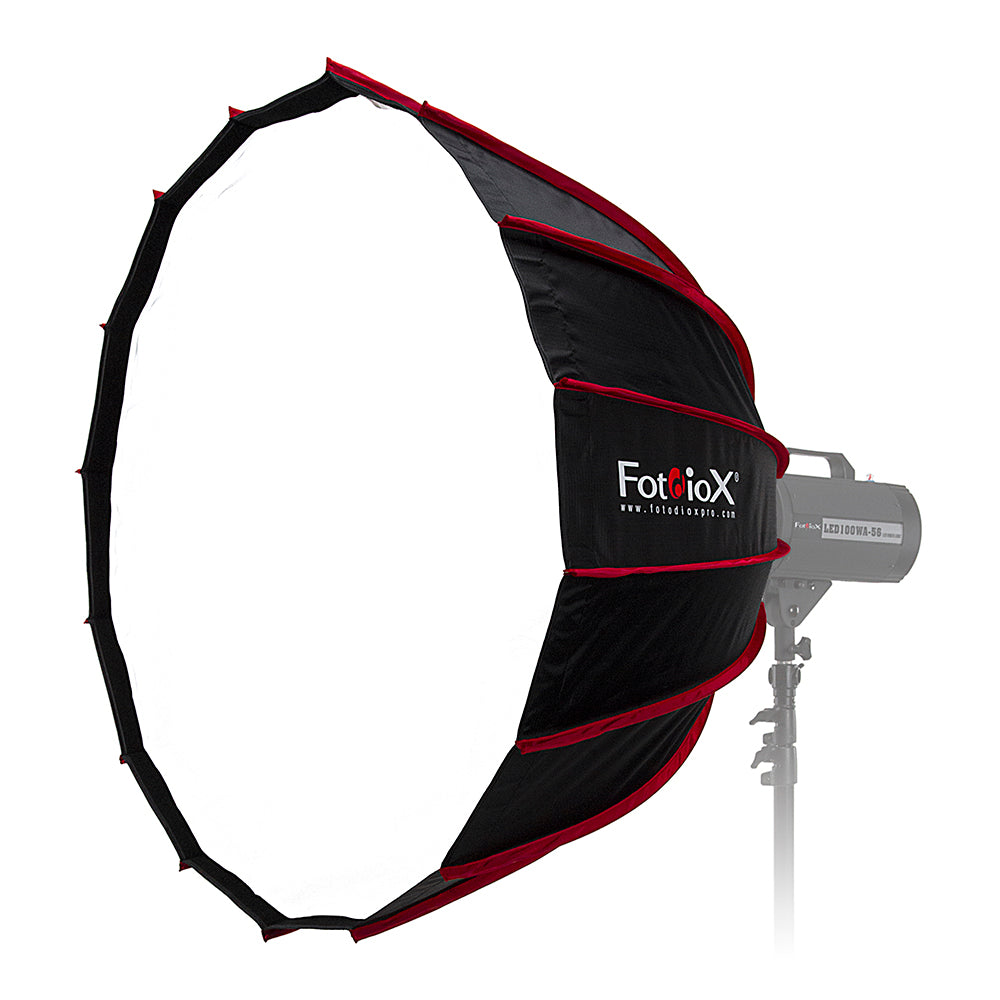 Fotodiox EZ-Pro DLX Parabolic Softbox with Photogenic Speedring - Quick Collapsible Softbox with Silver Reflective Interior with Double Diffusion