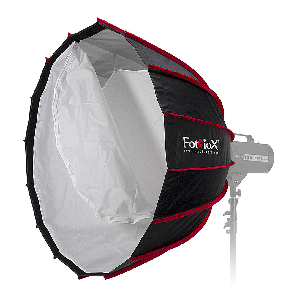 Fotodiox EZ-Pro DLX Parabolic Softbox with Profoto Speedring - Quick Collapsible Softbox with Silver Reflective Interior with Double Diffusion