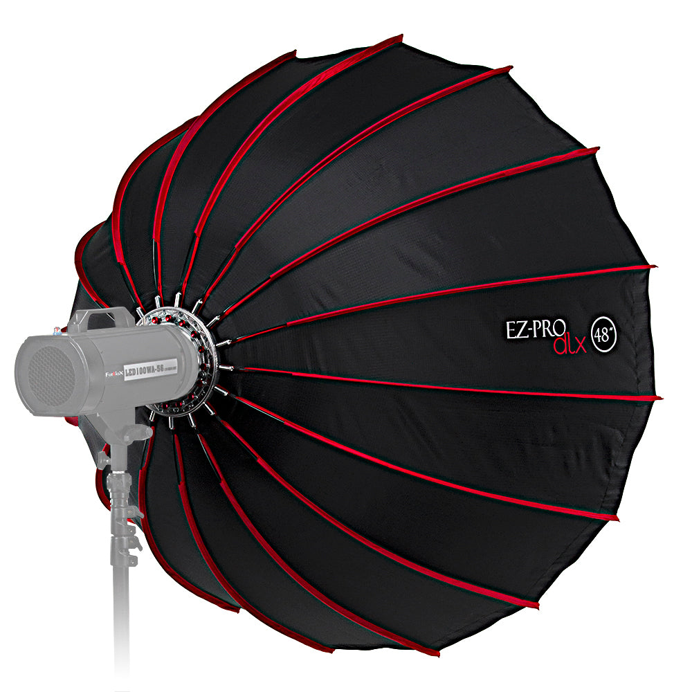 Fotodiox EZ-Pro DLX Parabolic Softbox with Profoto Speedring - Quick Collapsible Softbox with Silver Reflective Interior with Double Diffusion