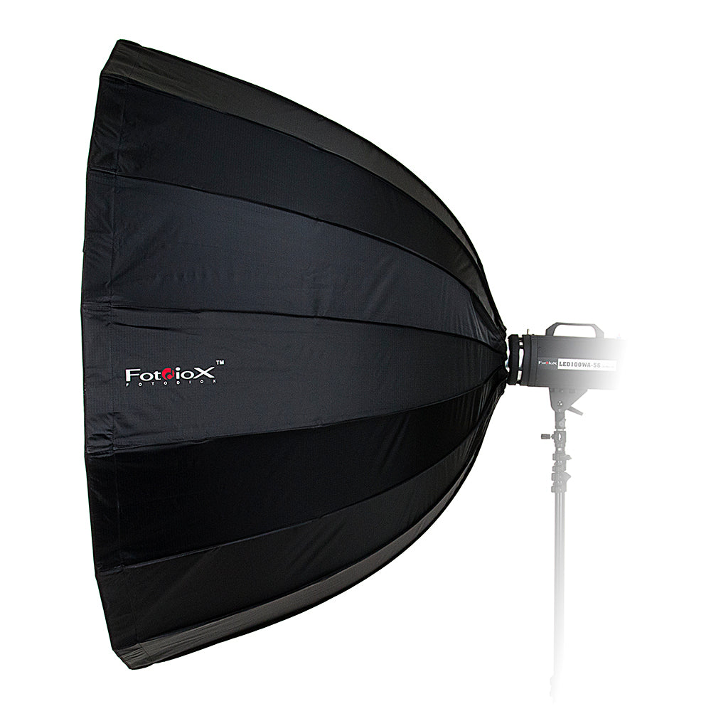 Fotodiox Deep EZ-Pro Parabolic Softbox with Norman 900 Speedring for Norman 900, Norman LH and Compatible - Quick Collapsible Softbox with Silver Reflective Interior with Double Diffusion Panels
