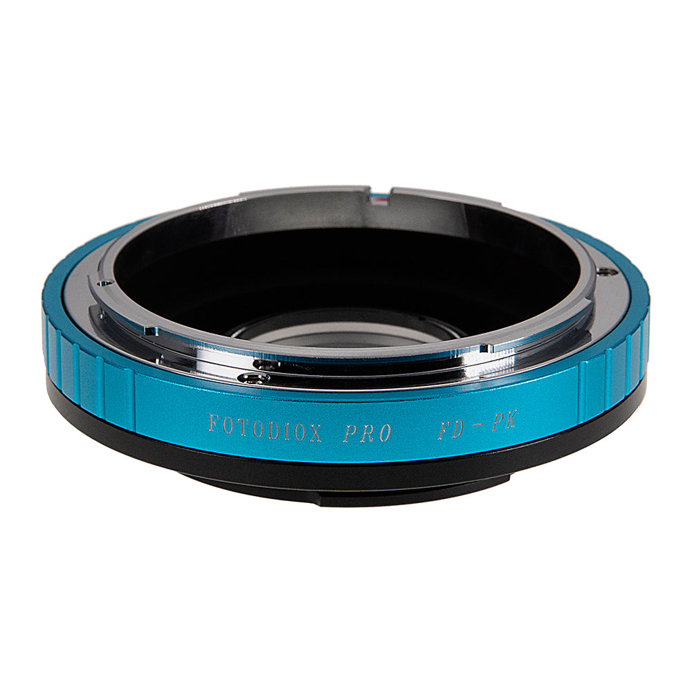 Fotodiox Pro Lens Mount Adapter - Canon FD & FL Lens to Pentax K (PK) Mount Cameras with Built-In Aperture Control Dial