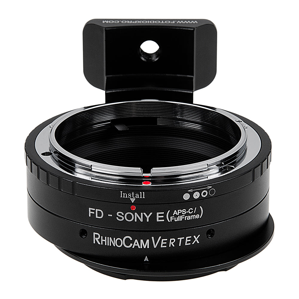 RhinoCam Vertex Rotating Stitching Adapter, Compatible with Canon FD & FL 35mm SLR Lens to Sony Alpha E-Mount (APS-C Only) Mirrorless Cameras