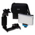 Fotodiox GoTough Grip Kit with Factor Radius Pico Light - Metal Camera Lighting Bracket Compatible with GoPro Hero Cameras and Adapter Mounts