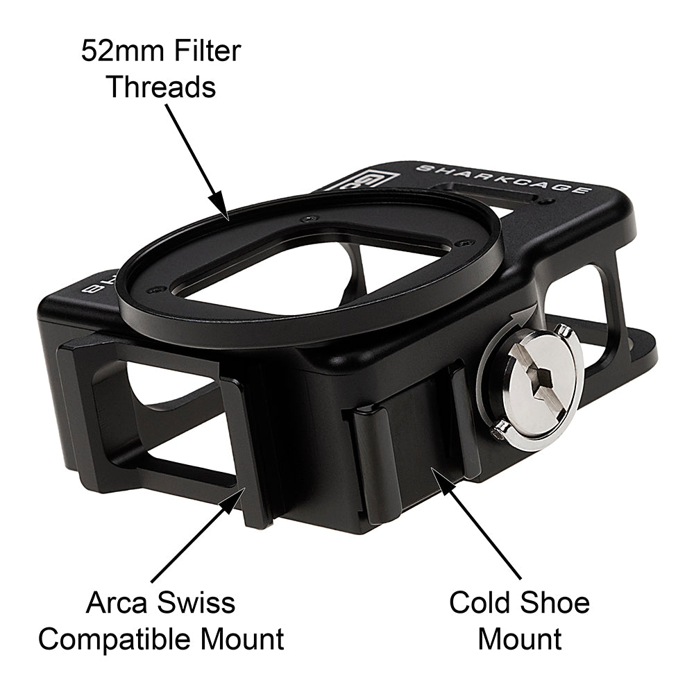 Fotodiox Pro GoTough Sharkcage for GoPro HERO8 Naked Action Cameras - Skeleton Housing Protective Cage Case