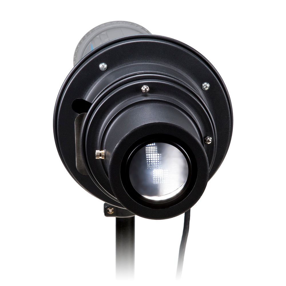Fotodiox Universal Gobo Image Projection Attachment for LED Lights w/ Built-In Gobo Holder & Aperture Iris