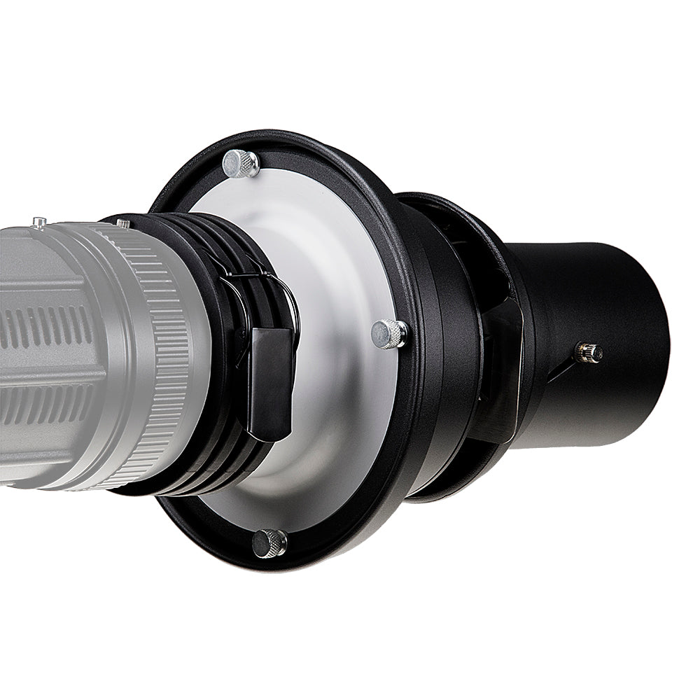Fotodiox Universal Gobo Image Projection Attachment for LED Lights w/ Built-In Gobo Holder & Aperture Iris