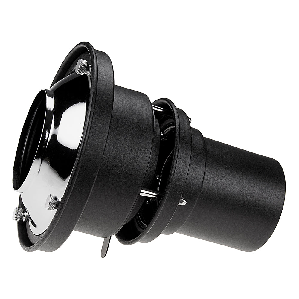 Fotodiox Universal Gobo Image Projection Attachment for LED Lights w/ Built-In Gobo Holder & Aperture Iris