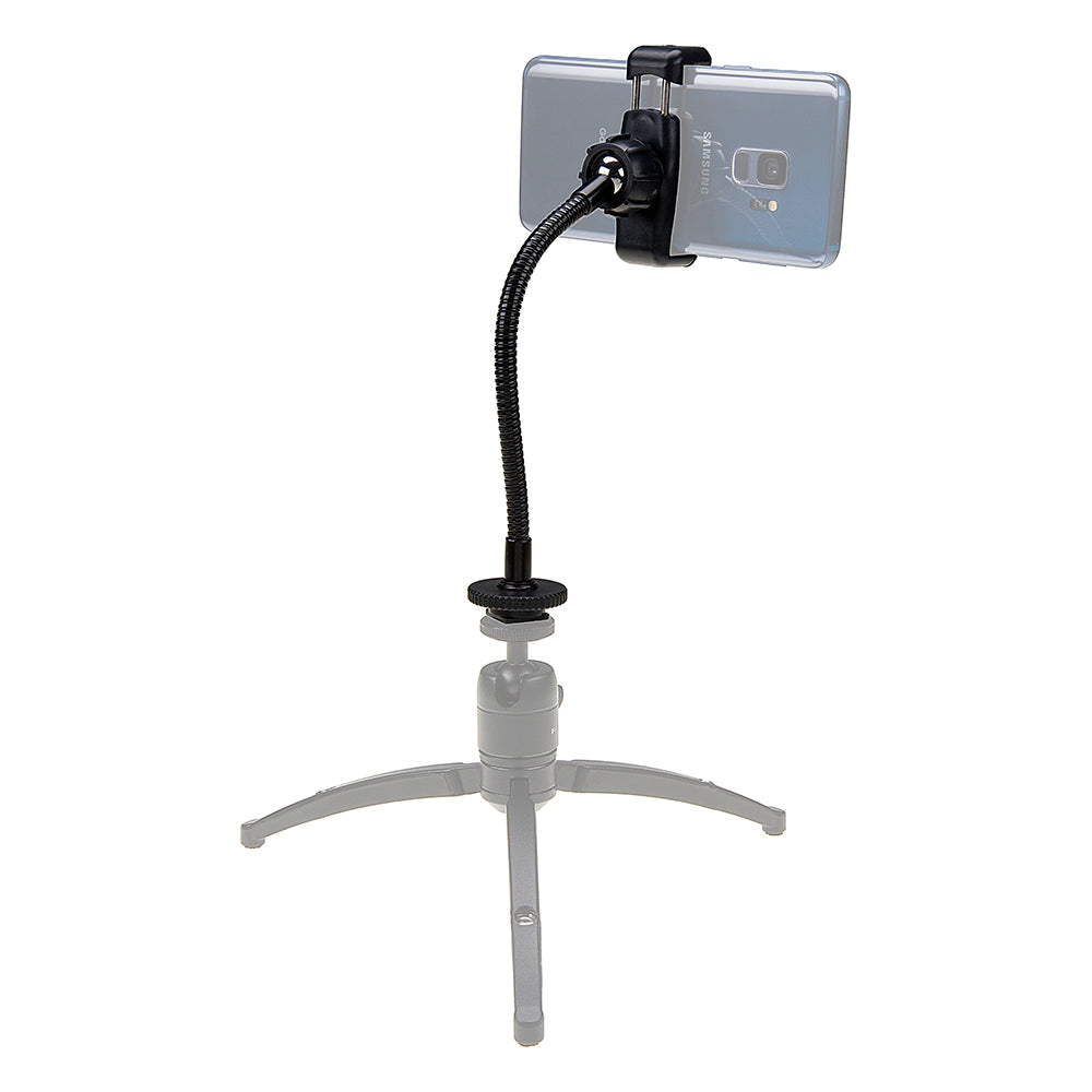 Phone Mount w/ Gooseneck Tripod / Hot Shoe Adapter; 2.2-4 Wide – Fotodiox,  Inc. USA