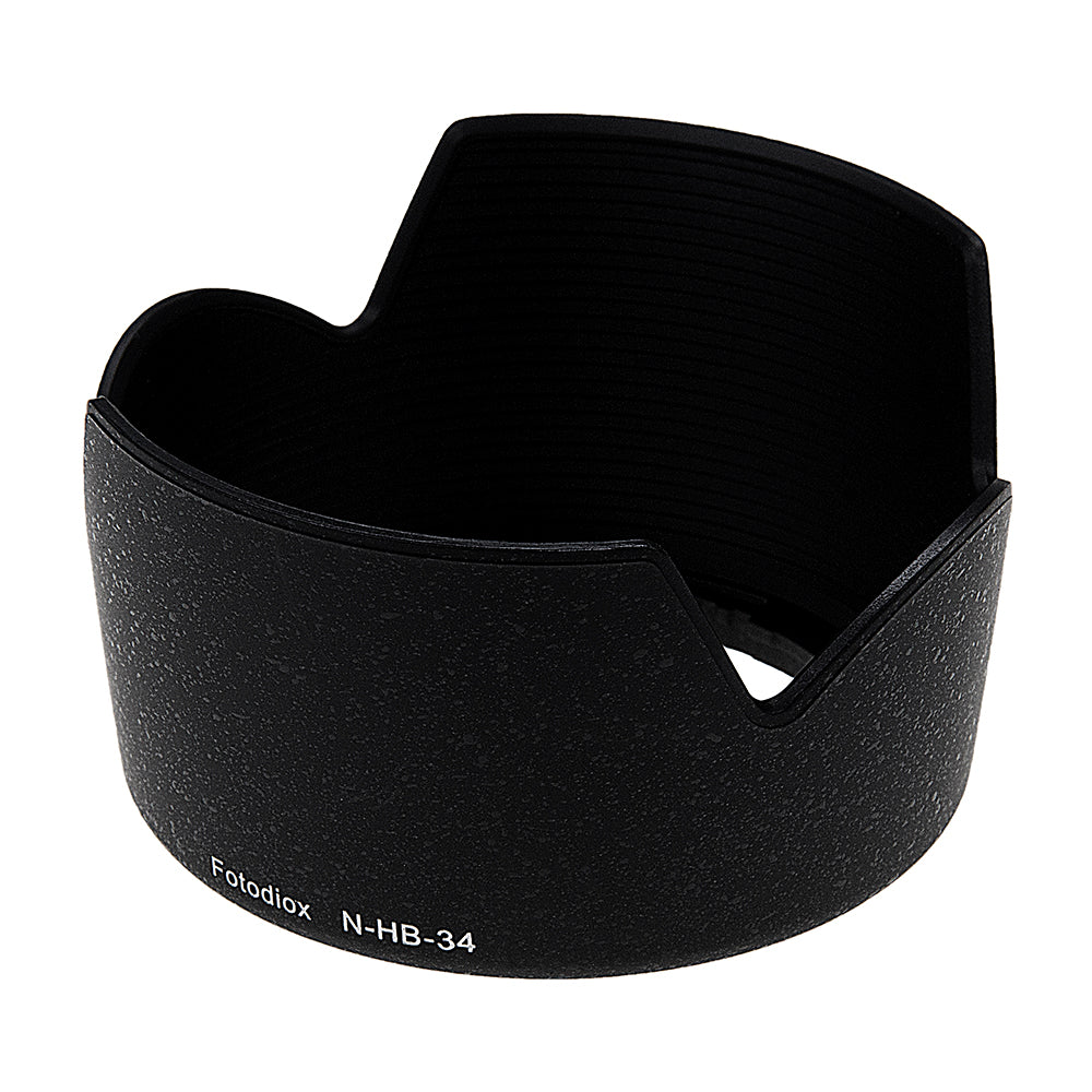 Fotodiox Lens Hood Replacement for HB-34 Compatible with Nikon AF-S DX VR Zoom-Nikkor 55-200mm f/4-5.6G IF-ED (3.6x) Lens