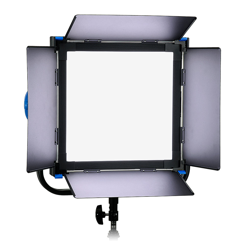 Fotodiox Pro FACTOR Prizmo 150 RGB+W LED Light - 1x1' Multi Color Dimmable Studio Light with Special Effects Settings & Softbox