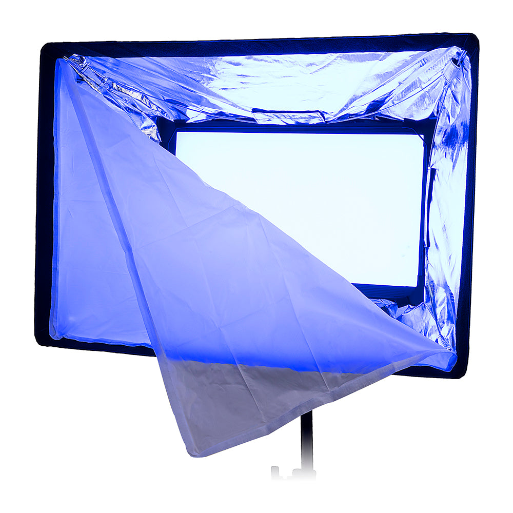 Fotodiox Pro FACTOR Prizmo 300 RGB+W LED Light - 1x2' Multi Color Dimmable Studio Light with Special Effects Settings & Softbox