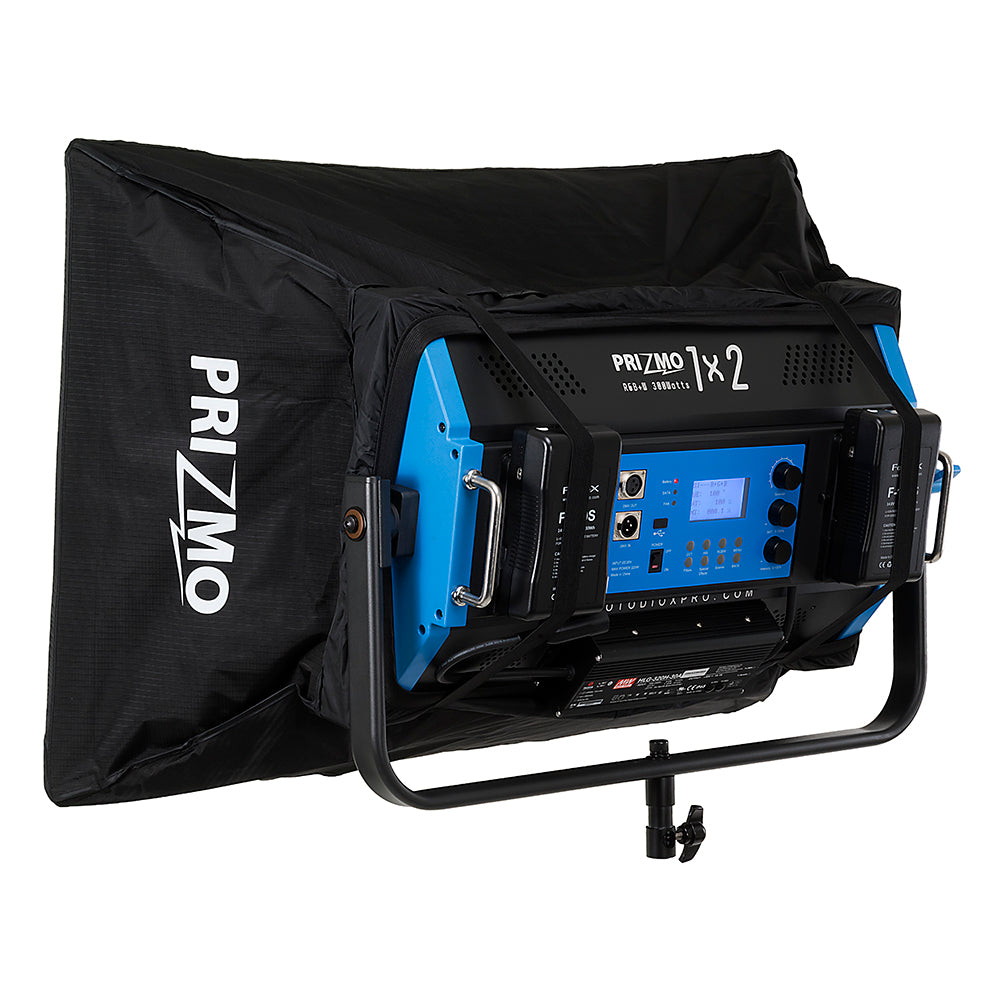 Fotodiox Pro FACTOR Prizmo 300 RGB+W LED Light - 1x2' Multi Color Dimmable Studio Light with Special Effects Settings & Softbox