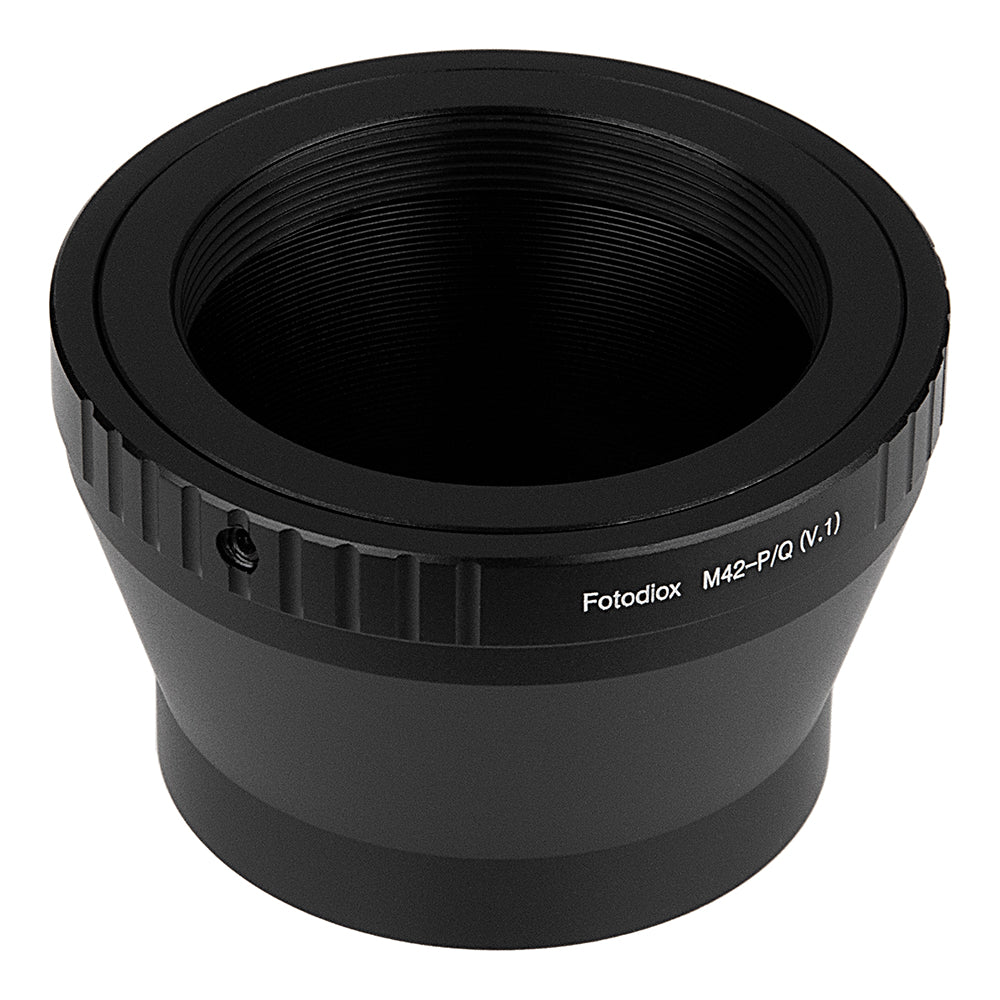 Fotodiox Lens Adapter - Compatible with M42 (Type 1) Screw Mount SLR Lenses to Pentax Q (PQ) Mount Mirrorless Cameras