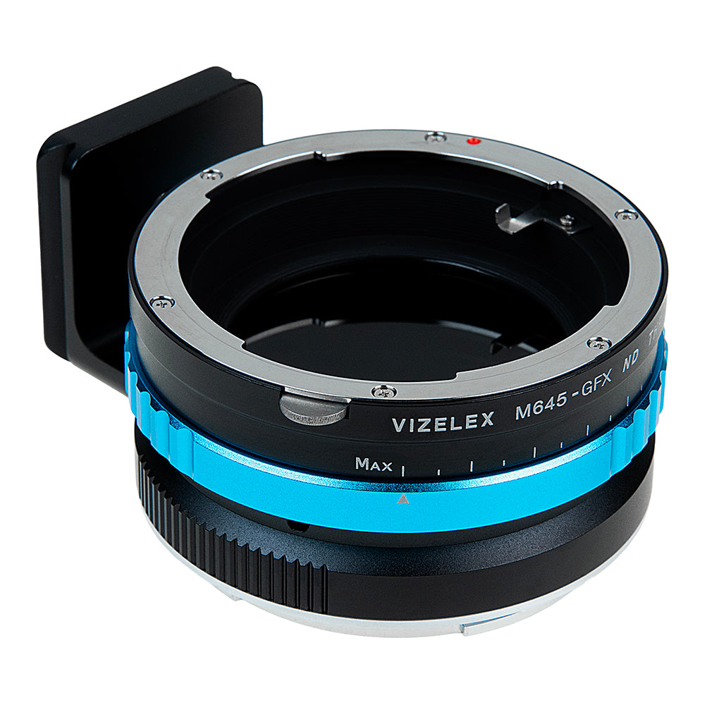 Vizelex ND Throttle Lens Mount Adapter - Compatible with Mamiya 645 (M645) Mount Lenses to Fujifilm G-Mount Mirrorless Digital Camera with Built-In Variable ND Filter (2 to 8 Stops)