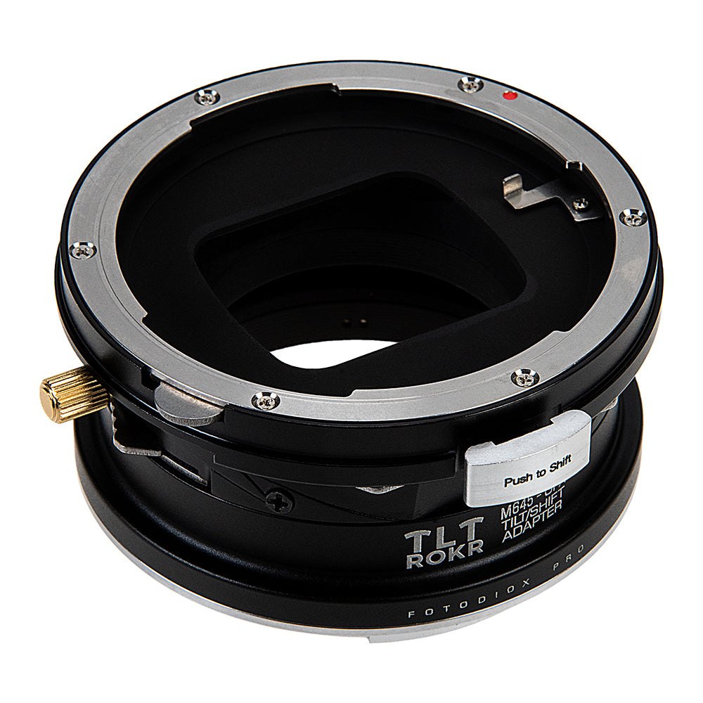 Fotodiox Pro TLT ROKR Lens Adapter - Compatible with Mamiya 645 (M645) Mount Lenses to Fujifilm G-Mount Digital Cameras with Built-In Tilt / Shift Movements